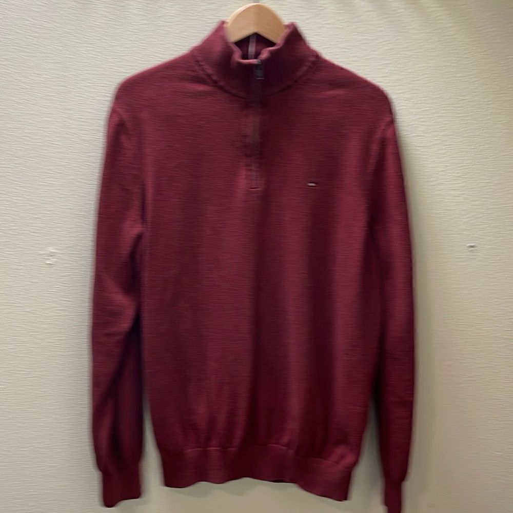 Tommy Hilfiger pullover 1/4 zip sweater.  Size XL. 100% cotton.